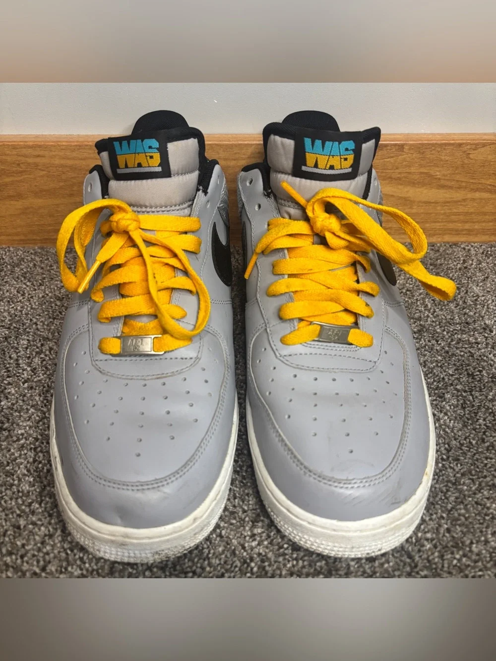 Nike Air Force 1 Low WBF World Basketball Festival Sz 10.5 Grey Black 488298-014
